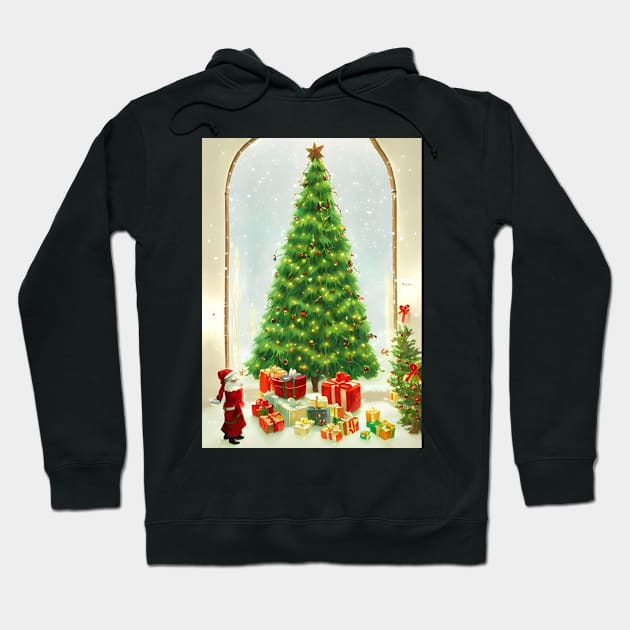 Christmas tree #1 Hoodie by aifuntime